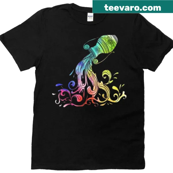 Aquarius T-shirt featuring the air symbol design