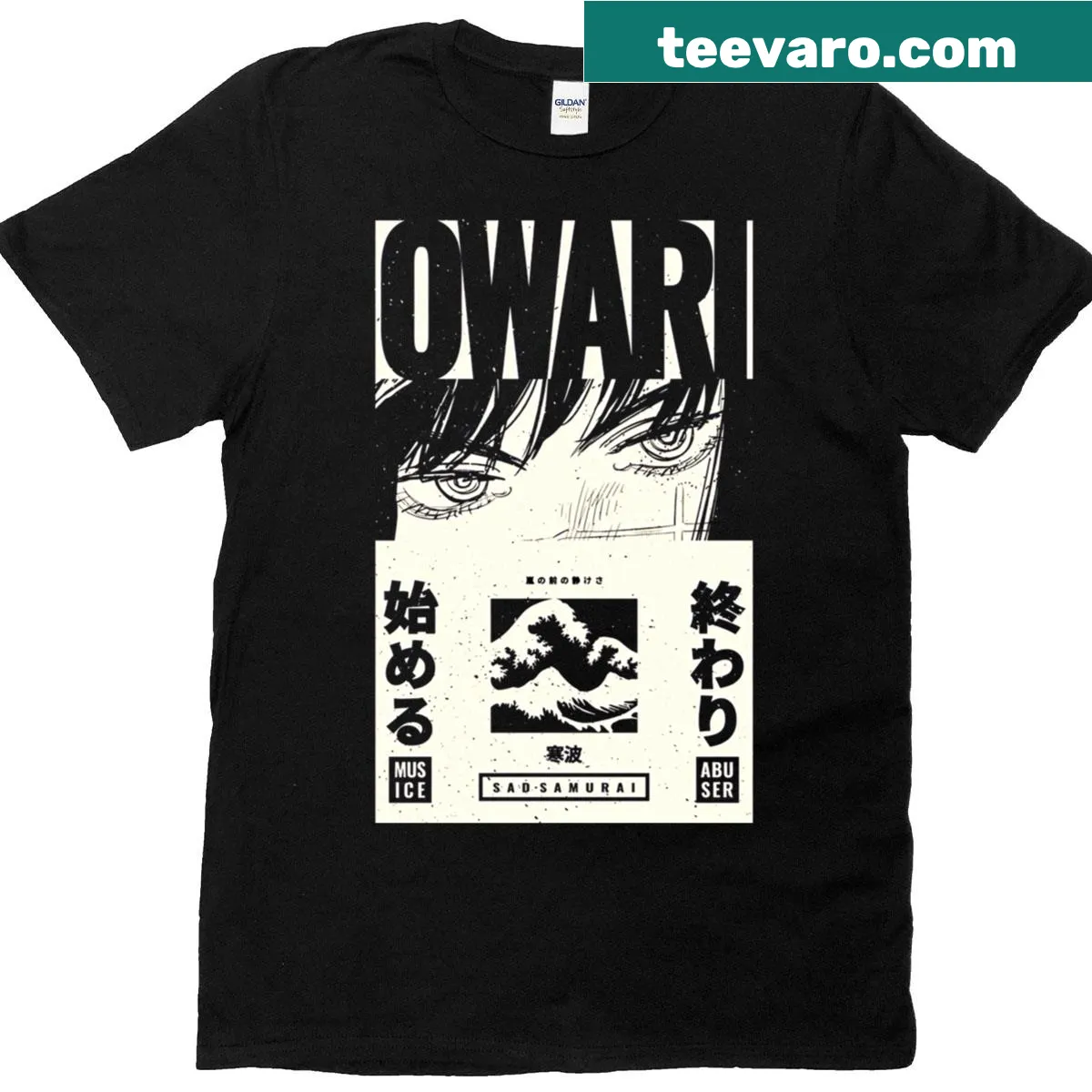 T-shirt featuring a bold graphic inspired by Chainsawman anime — on a men's t-shirt