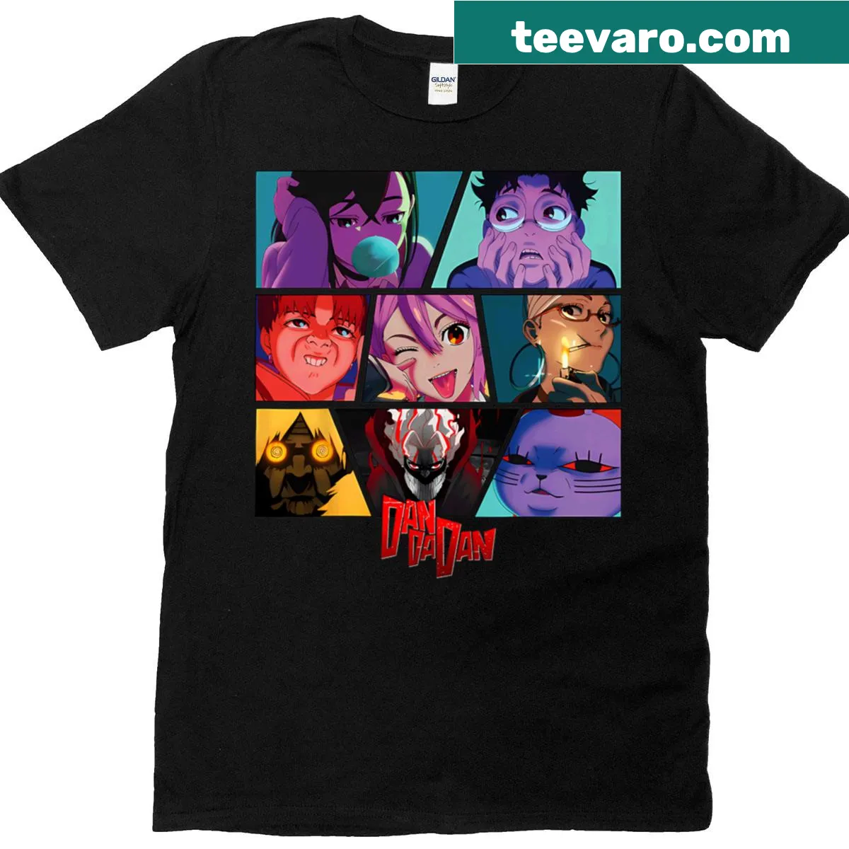 Fun Dandadan-themed shirt designed for kids — on a men's t-shirt