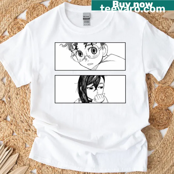Playful illustrated T-shirt inspired by fantasy manga and anime