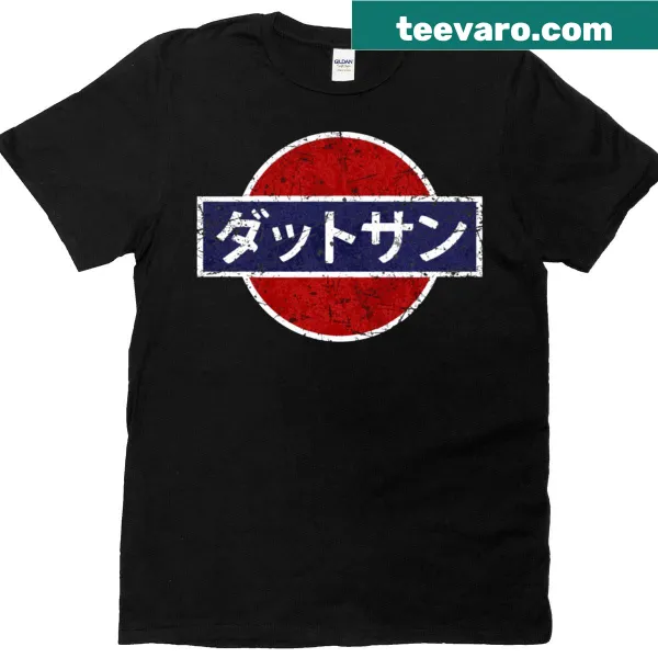 Vintage Datsun t-shirt featuring classic Japanese car graphics