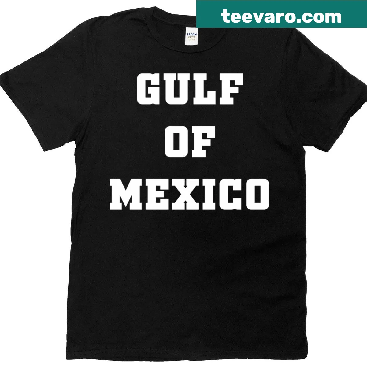 Stylish Gulf Of Mexico graphic on a vintage T-shirt — on a men's t-shirt