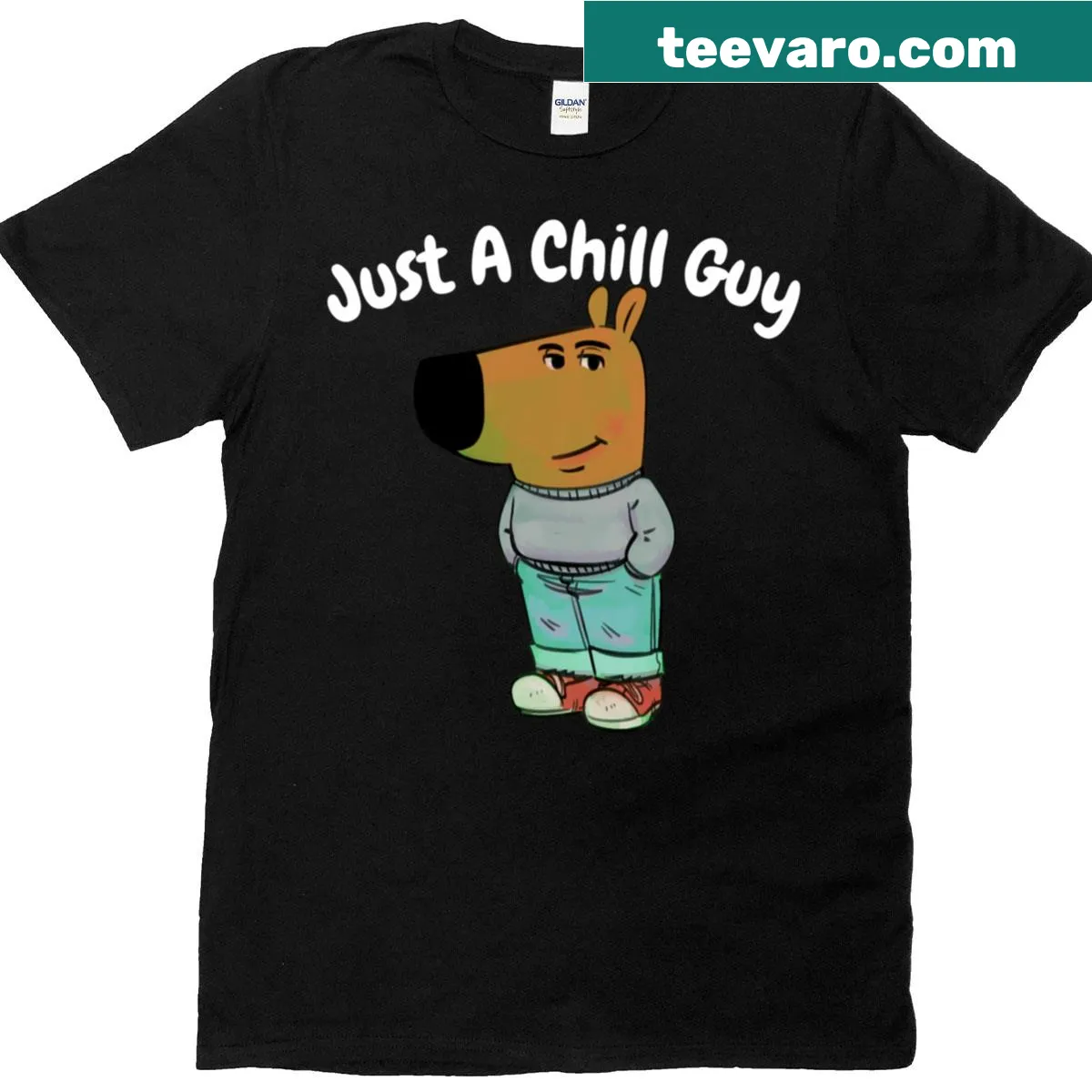 Casual t-shirt with the text I Am Just A Chill Guy — on a men's t-shirt