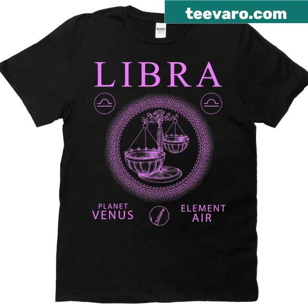 Essential T-shirt featuring the Libra zodiac scales design