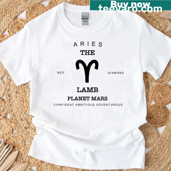Vintage Aries zodiac sign shirt for March and April birthdays
