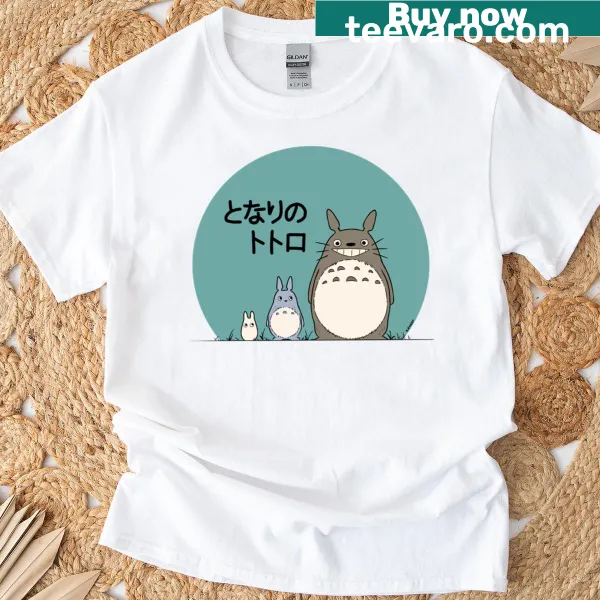 My Neighbor Totoro t-shirt featuring a whimsical graphic of Totoro