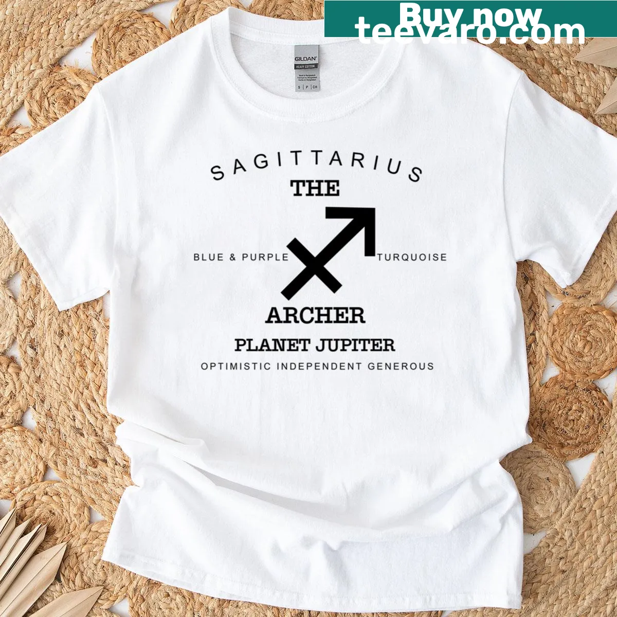 Sagittarius birthday t-shirt for November and December born — on a men's t-shirt