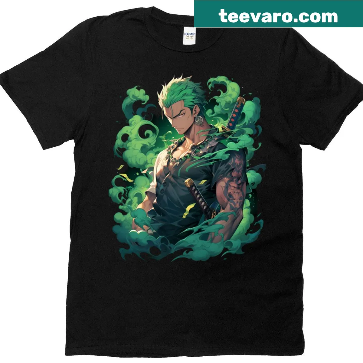 Rorona Zoro wanted poster graphic featured on a T-shirt — on a men's t-shirt