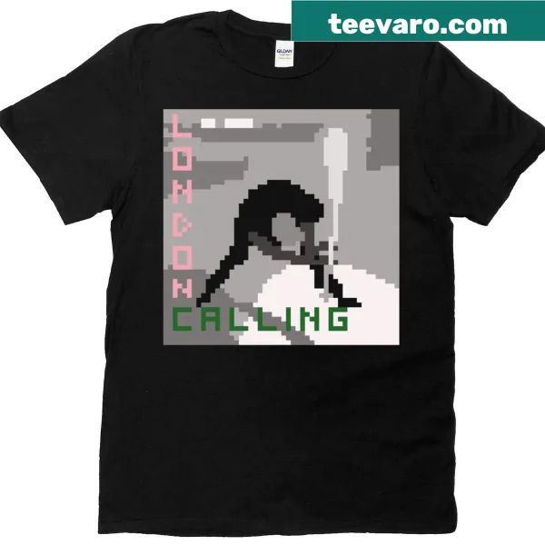 Playful Pixel Punk T-shirt featuring pixelated cartoon character