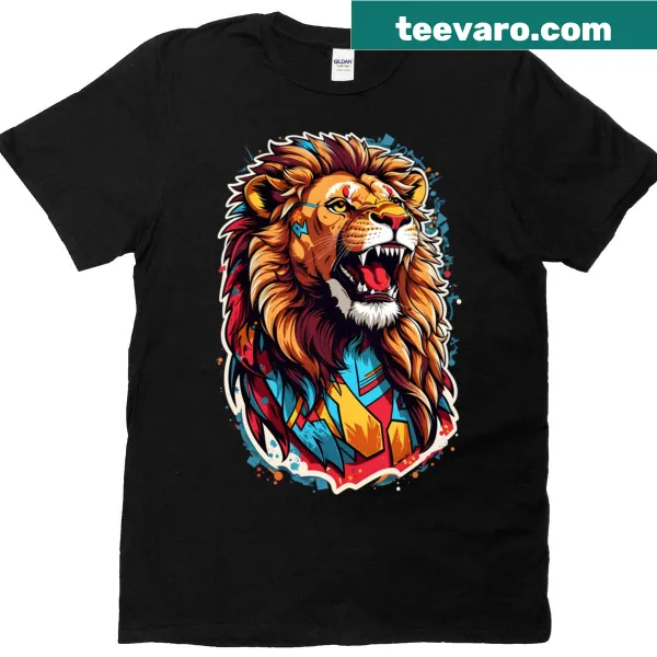 T-shirt with a graphic illustration of a powerful animal representing primal energy