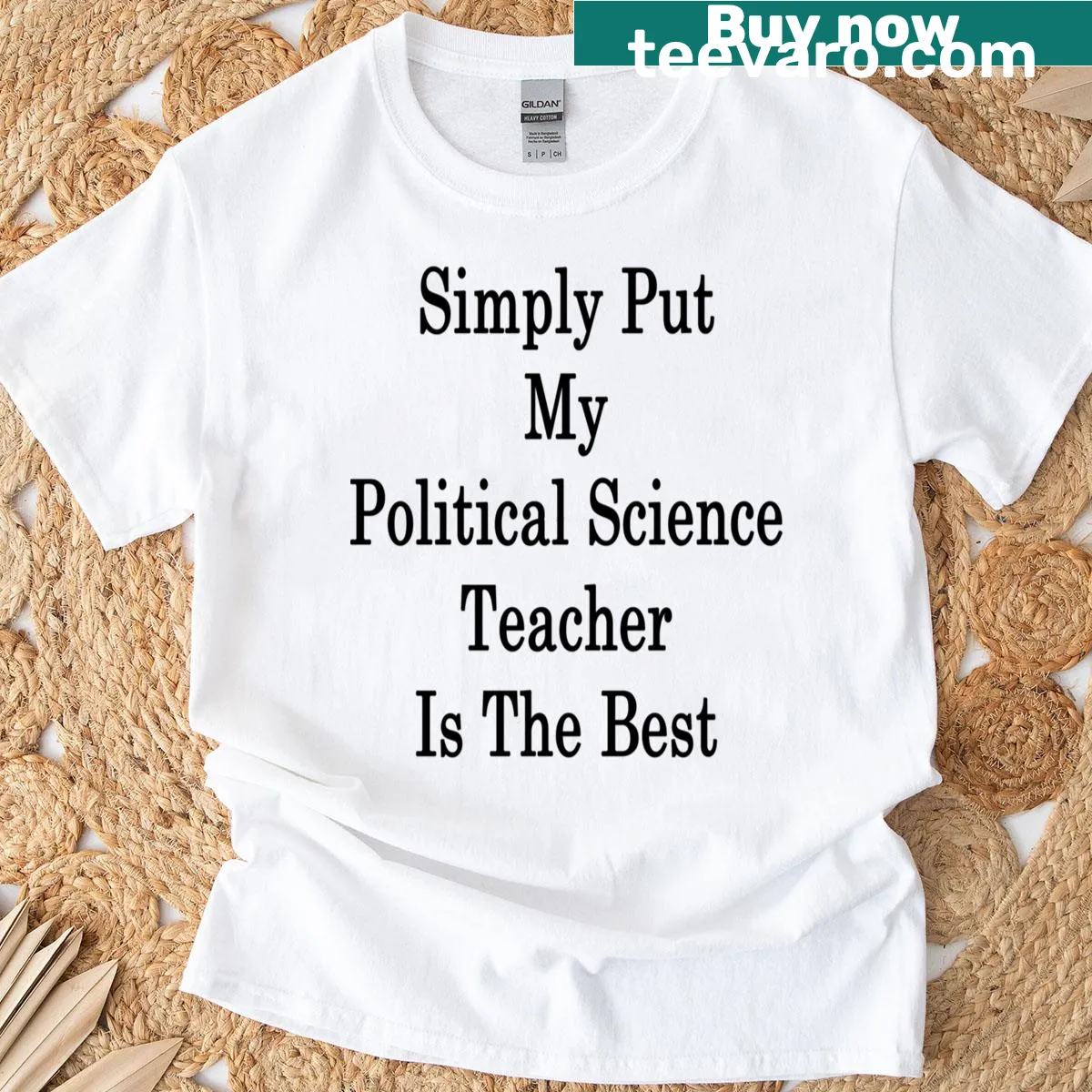 T-shirt honoring great political science teachers — on a men's t-shirt