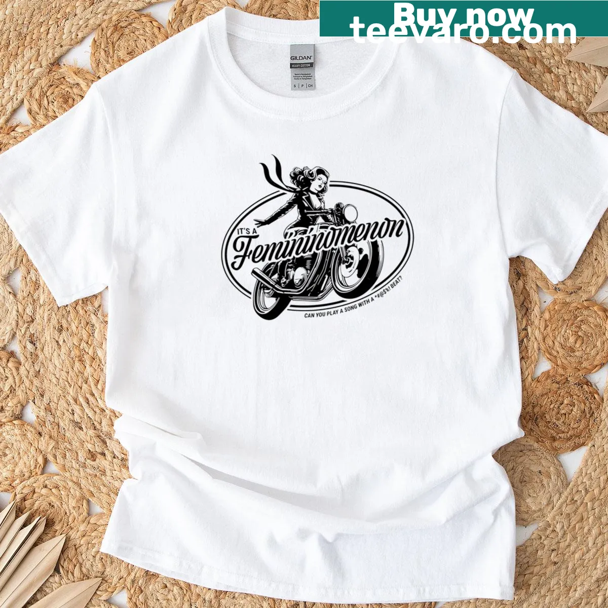 Illustrative design celebrating a female rider on The Riding Girl T-shirt — on a men's t-shirt