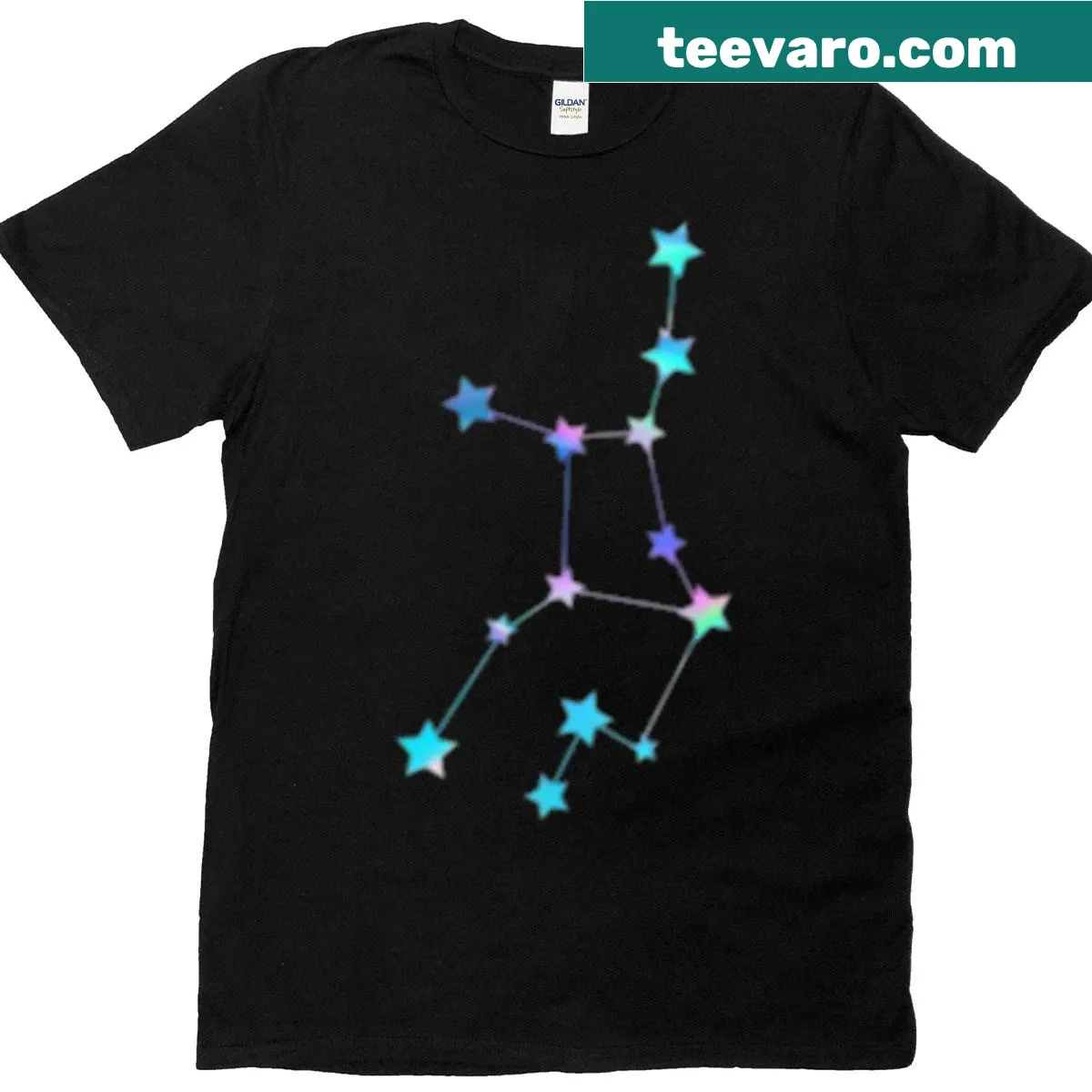 Virgo zodiac symbol featured on a simple T-shirt — on a men's t-shirt