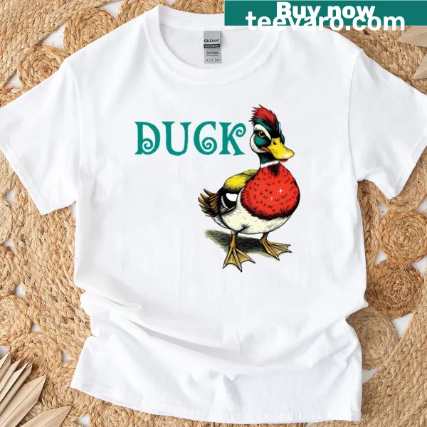 T-shirt with a charming duck graphic