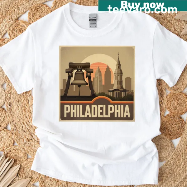 Philadelphia-themed t-shirt celebrating history