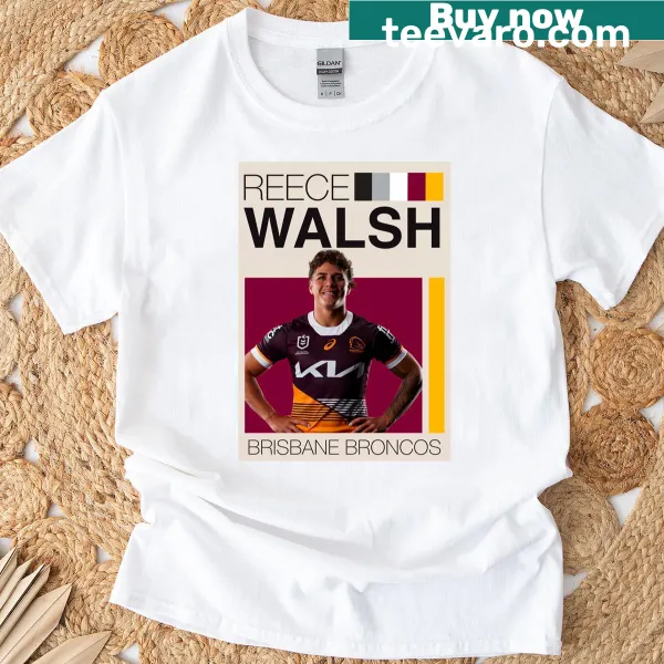 Brisbane Broncos t-shirt with badge emblem design