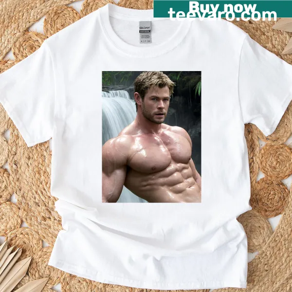 Stylish typography T-shirt featuring Chris Hemsworth's name