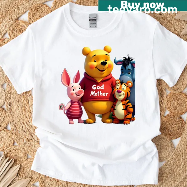Custom typography for a God Mother Family Design T-shirt