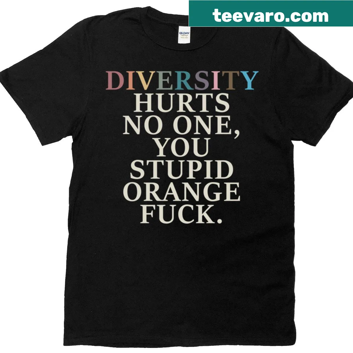 Provocative T-shirt featuring a bold message about diversity — on a men's t-shirt