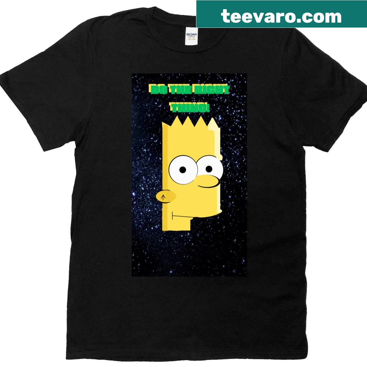 T-shirt with bold text: 'Do The Right Thing!' — on a men's t-shirt