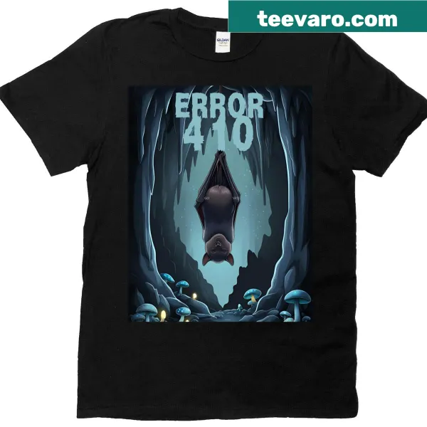 Error 410 Gone graphic t-shirt with bold typography