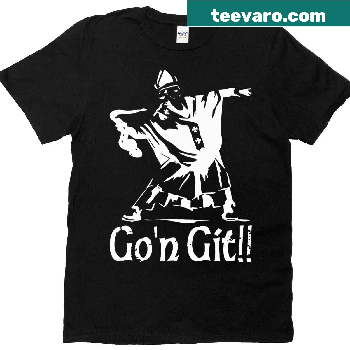 Funny 'Go'n Git' St. Patrick's Day T-shirt for men — on a men's t-shirt