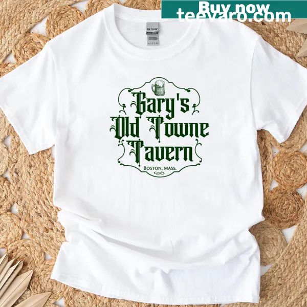T-shirt featuring Gary's Olde Towne Tavern graphic celebrating bar culture