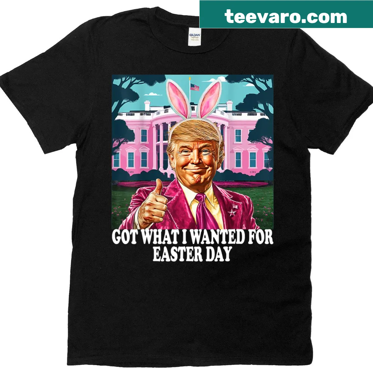 Funny Easter t-shirt with humorous text for men — on a men's t-shirt