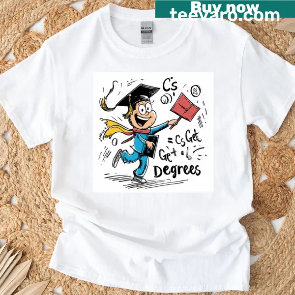 Graduation T-shirt with uplifting message celebrating achievement