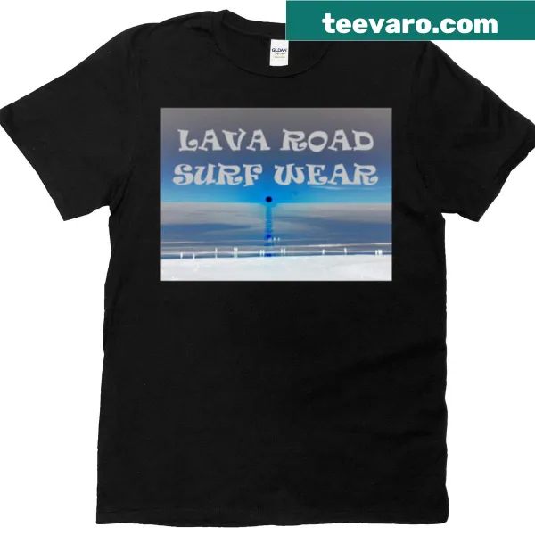 Lava Road Cable Beach themed t-shirt with scenic illustration