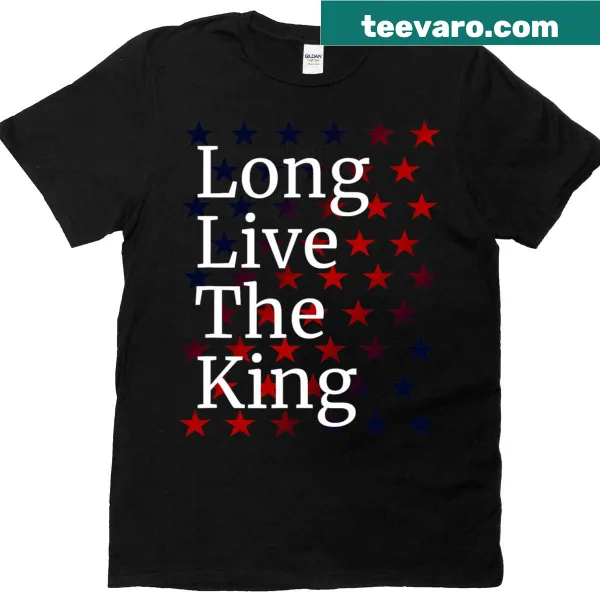 Simple t-shirt featuring the phrase 'Long Live The King'