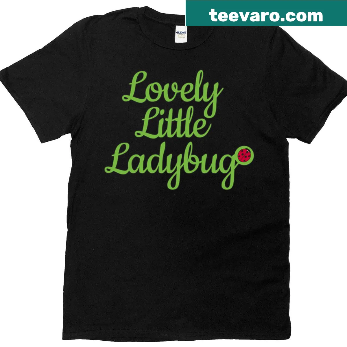 Cute ladybug design on a baby shower gift T-shirt — on a men's t-shirt