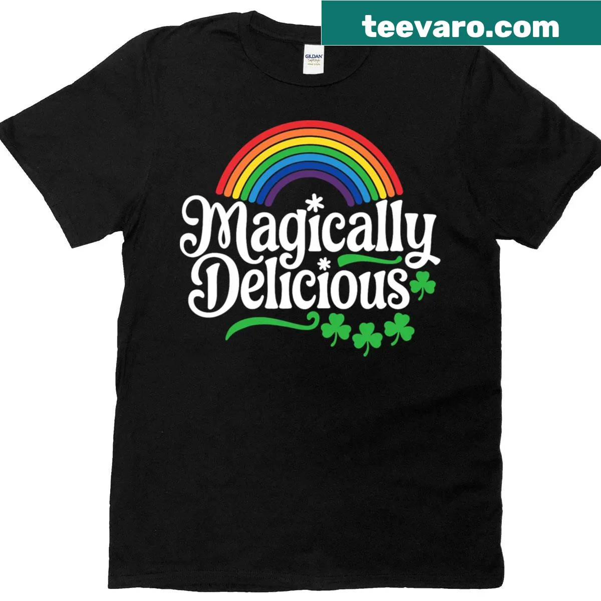 Funny cartoon design for kids on St. Patrick's Day t-shirt — on a men's t-shirt