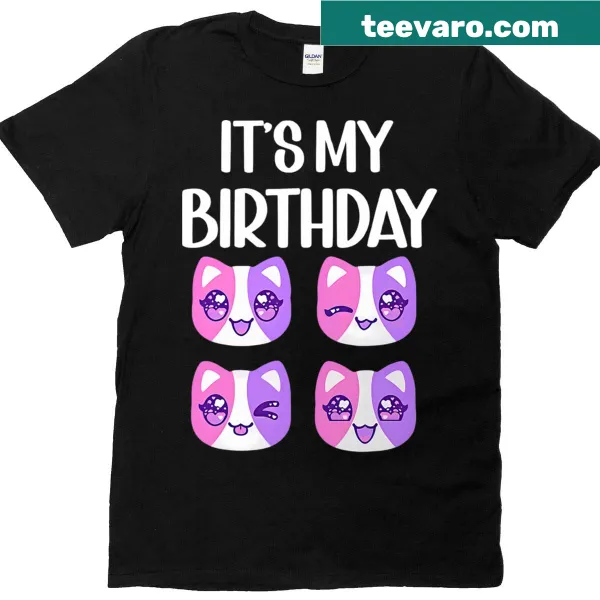 Cute T-shirt with Meemeow plush squishy character design