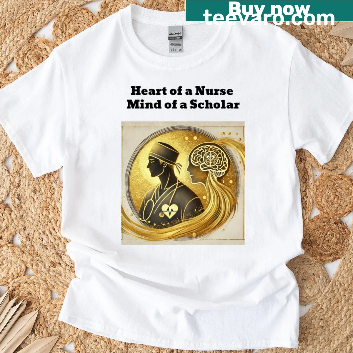 T-shirt that reads 'Not Just A Nurse,' highlighting the role of nurses. — on a men's t-shirt