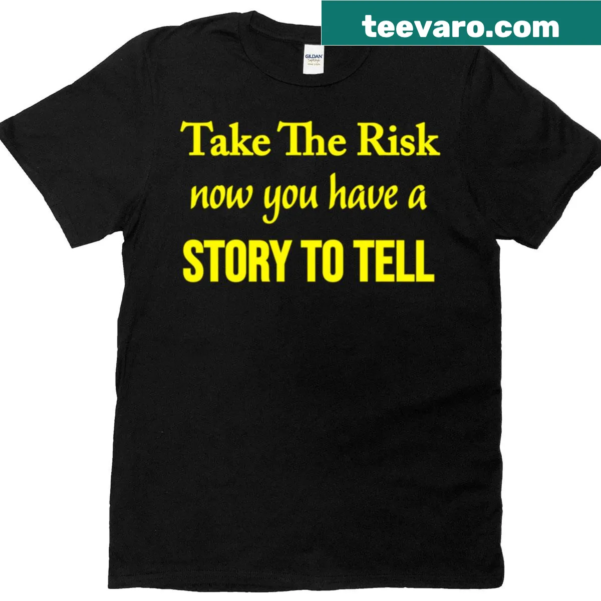 Motivational graphic t-shirt with inspirational saying — on a men's t-shirt