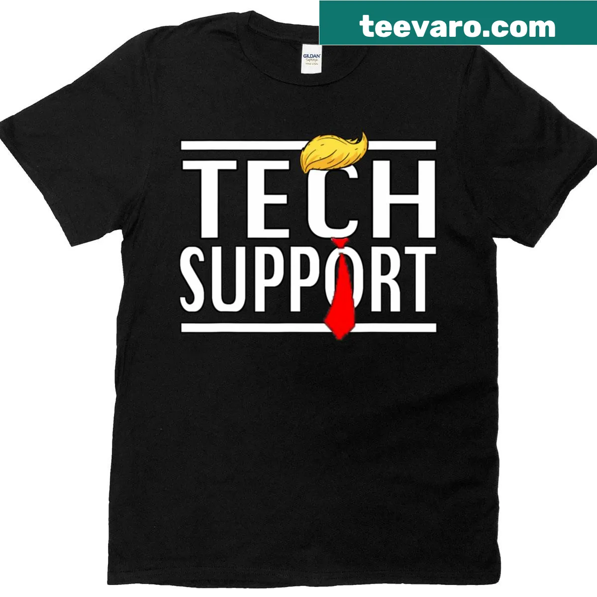 Funny doge meme design related to tech support — on a men's t-shirt
