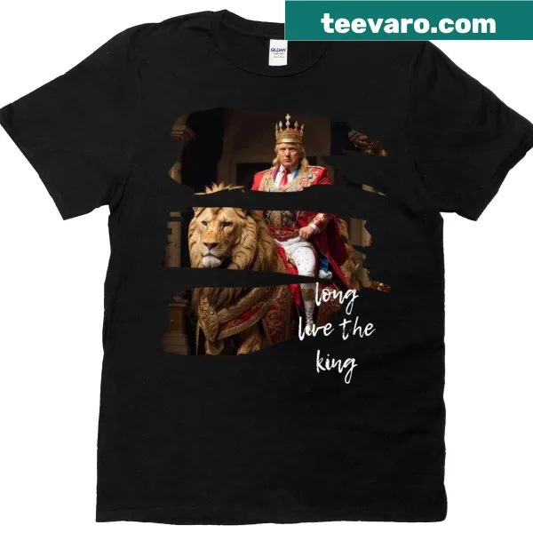 Patriotic T-shirt with 'Long Live The King' text and design