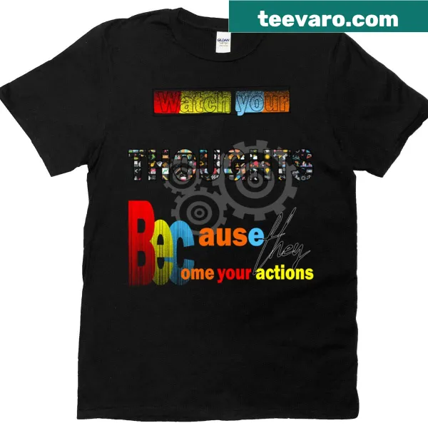 Inspirational typography t-shirt with a motivational quote