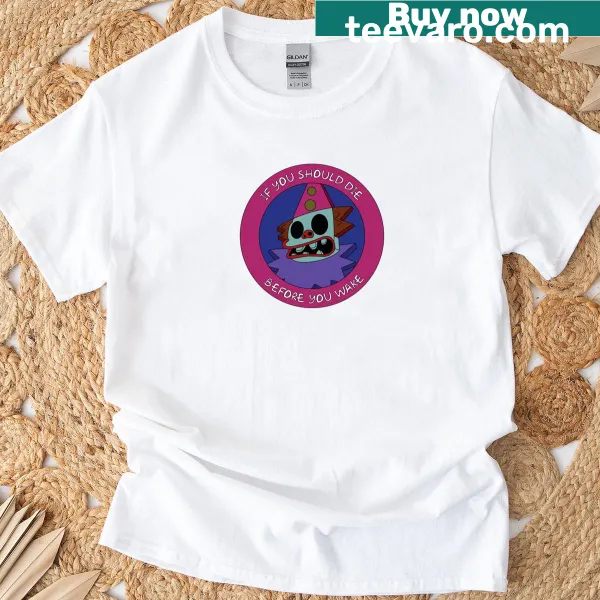 Whimsical T-shirt featuring Bart's Clown Bed graphic