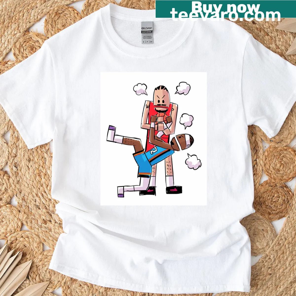 Bold typography Canadians T-shirt — on a men's t-shirt