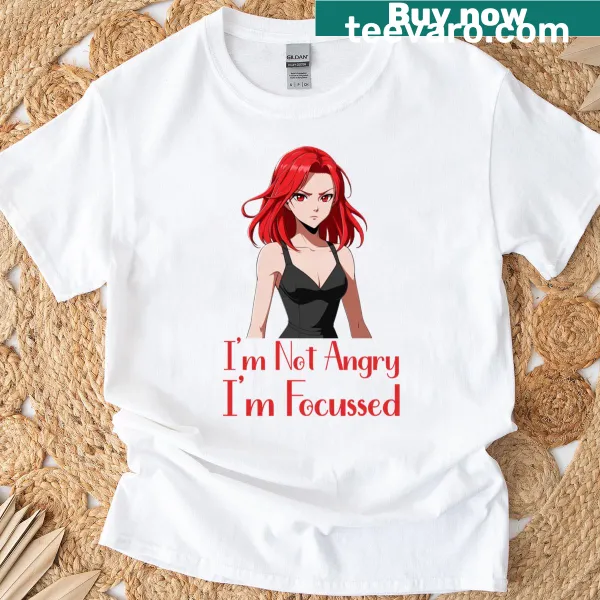 Anime-themed T-shirt featuring strong female character illustrations