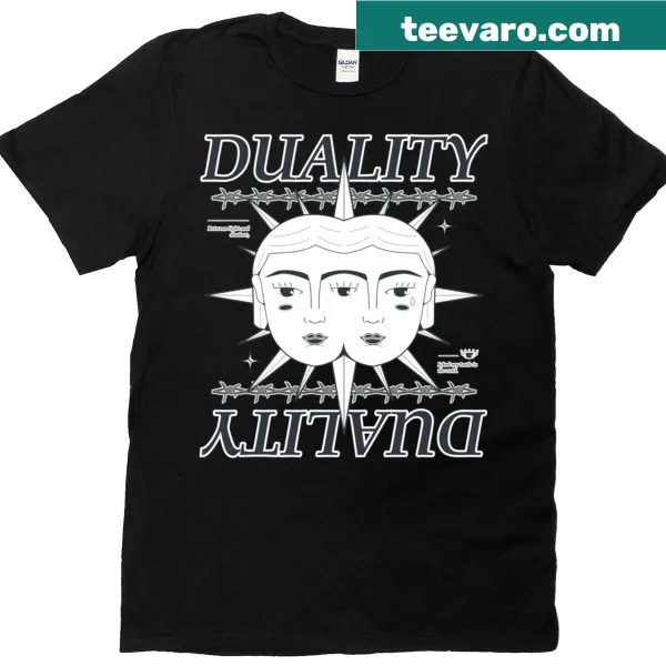 Graphic T-shirt illustrating the concept of duality