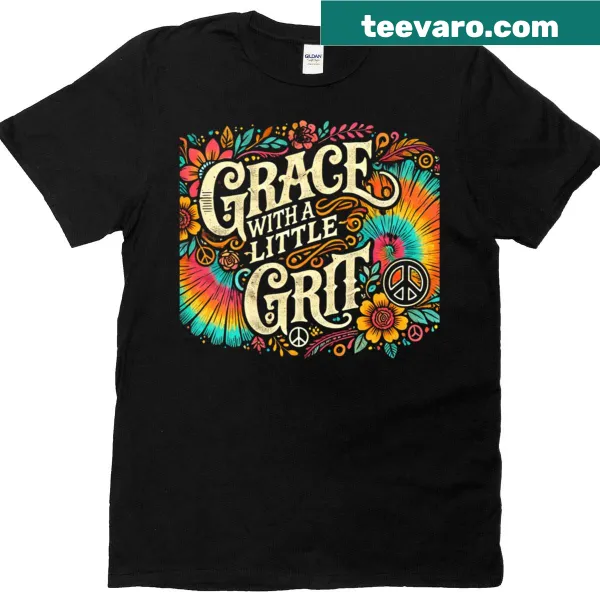 Minimalist T-shirt with hand-lettered 'Grace' text
