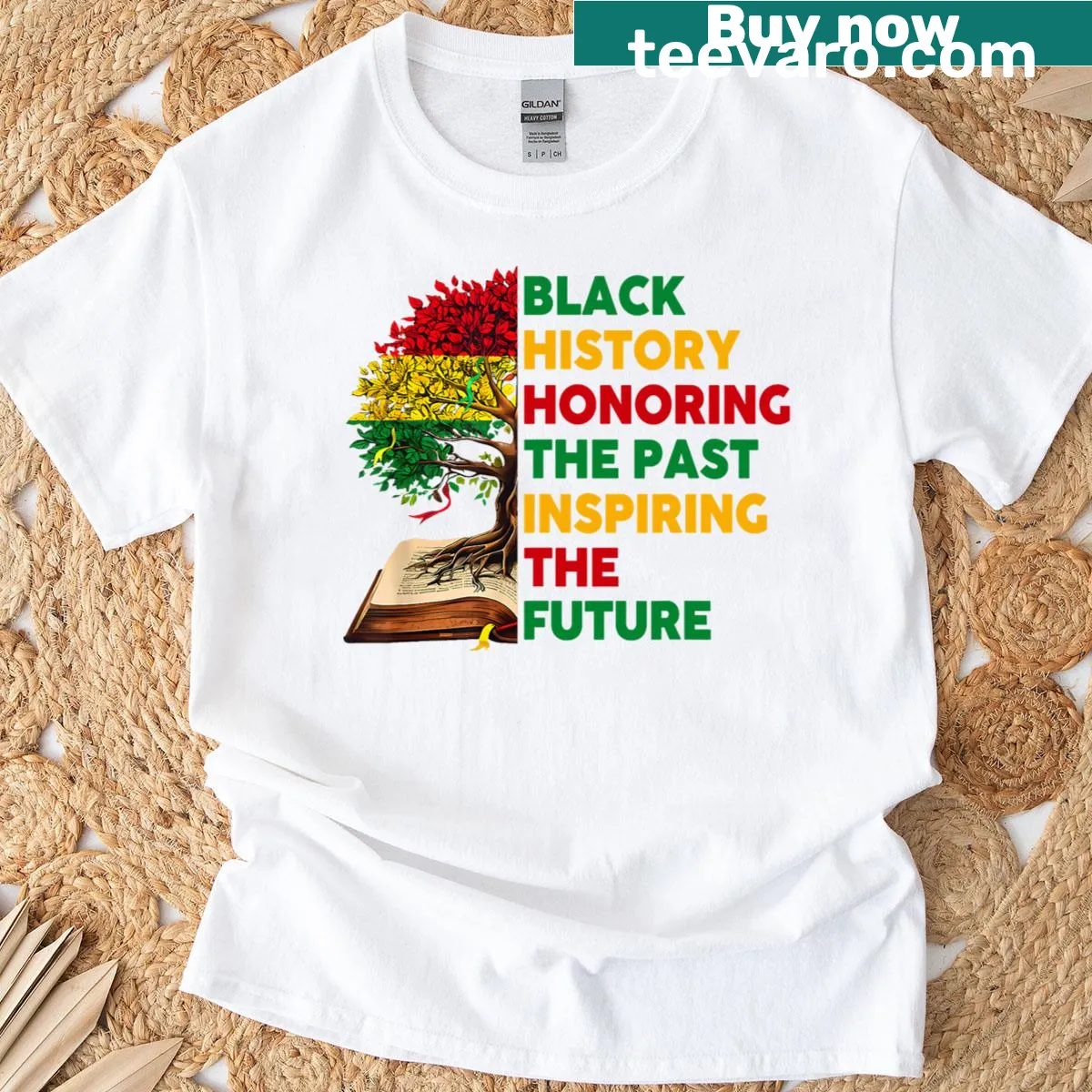 Inspirational Black History Month t-shirt for men — on a men's t-shirt