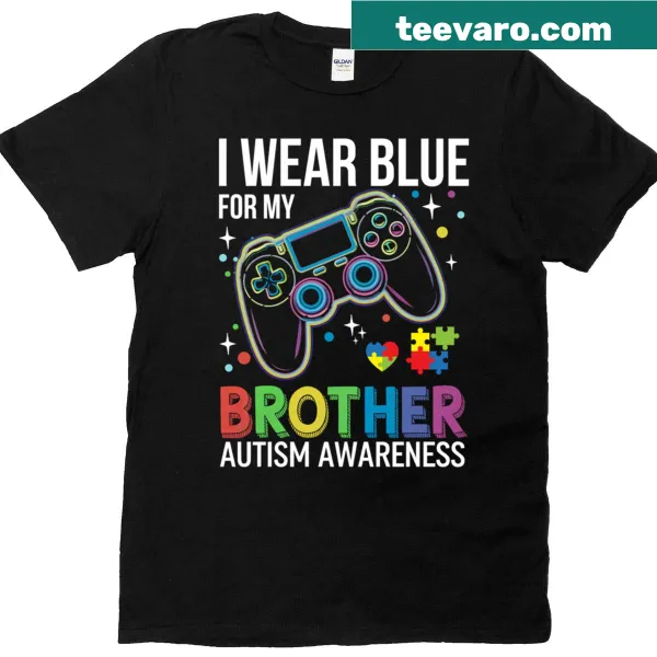 Supportive autism awareness t-shirt with gaming design