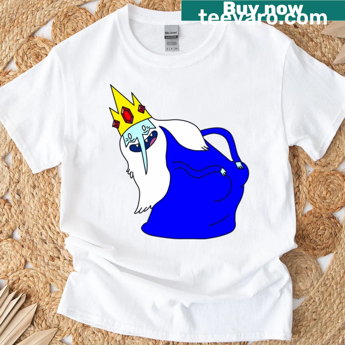 T-shirt with 'Ice Kings' text celebrating basketball — on a men's t-shirt