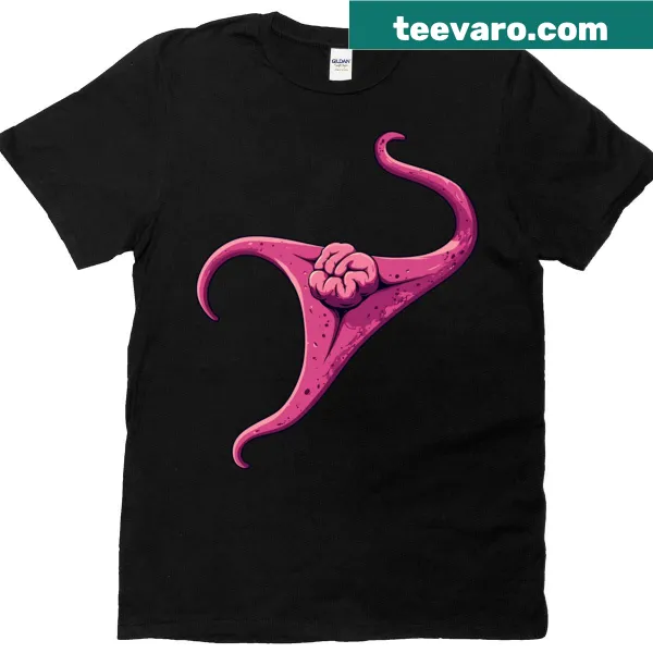 Whimsical illustration on Invincible themed t-shirt