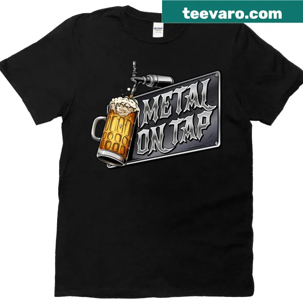 Bold logo design on a T-shirt for metal music fans