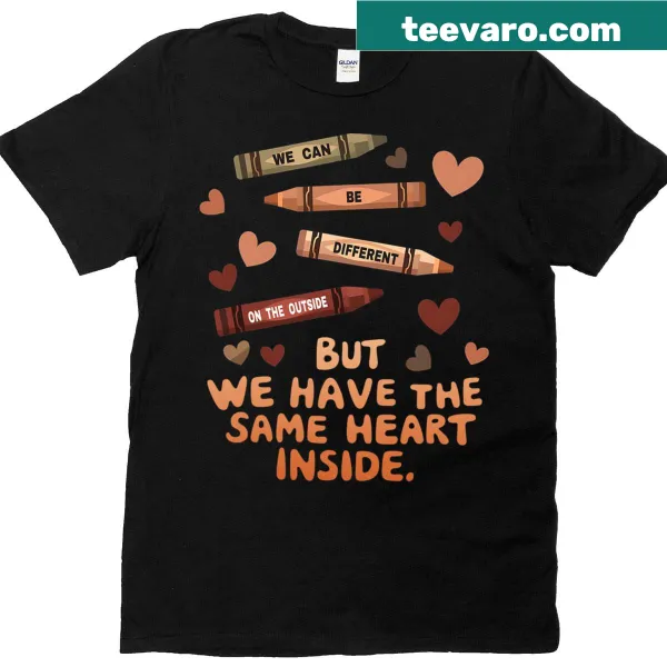 Melanin pride t-shirt with Same Heart text for Black History Month